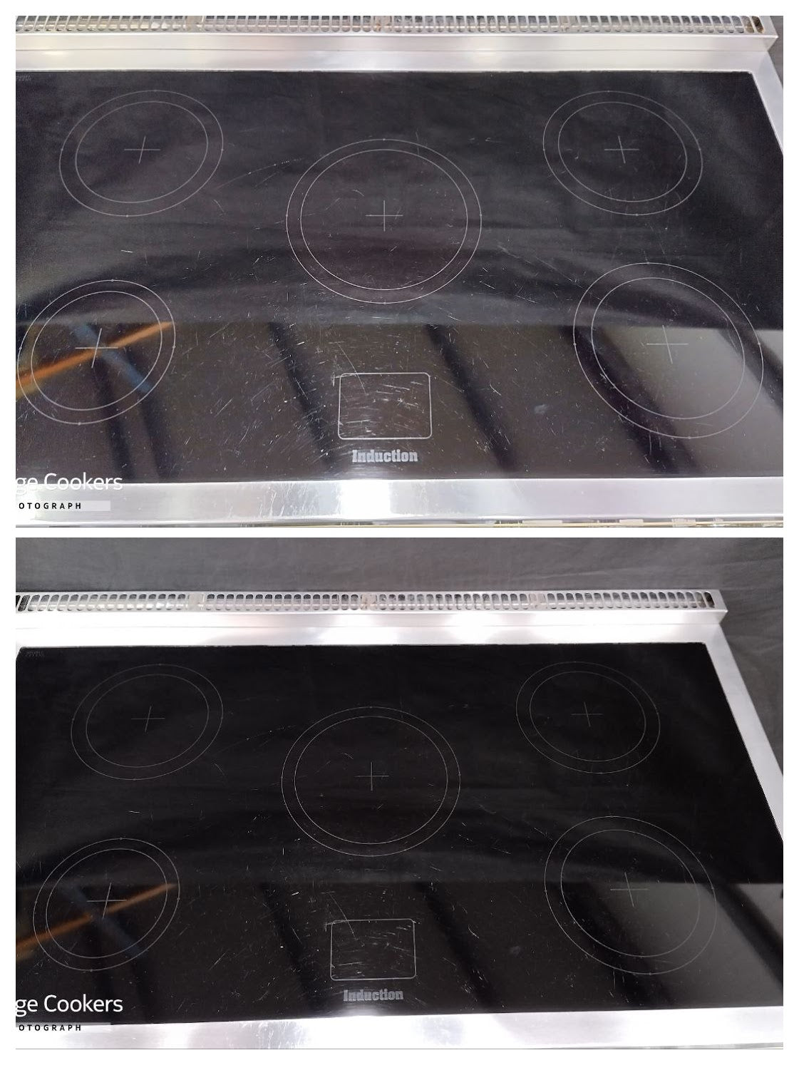 Falcon 1000 Deluxe Induction/Electric Range Cooker, Cream/Chrome