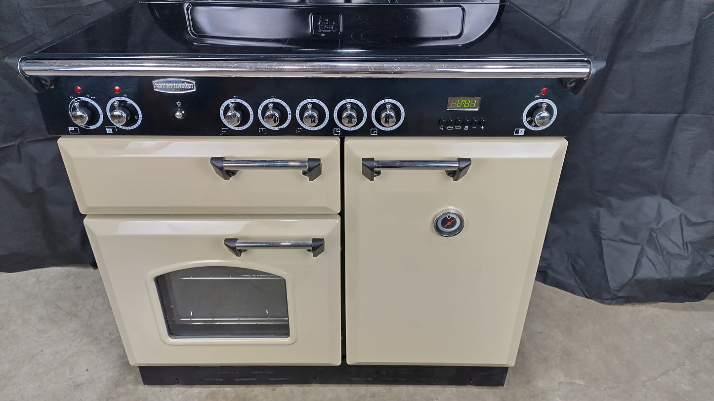 Rangemaster Classic 100 cm Induction/Electric Range Cooker, Cream