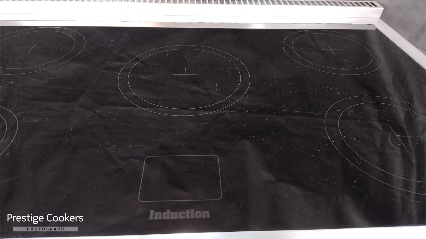 Falcon 900S Induction/Electric Range Cooker, Black/Chrome