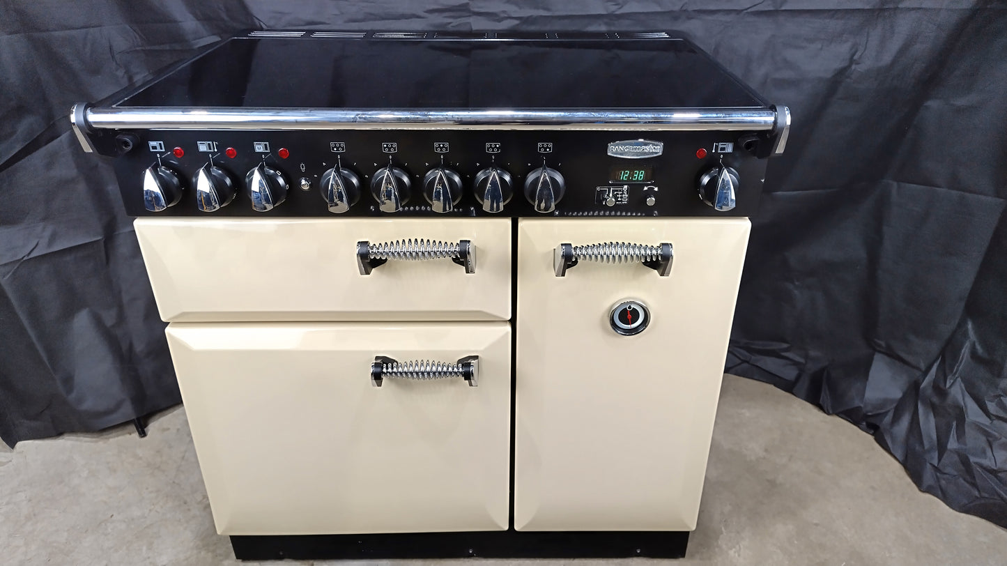 Rangemaster Elan 90 cm Induction/Electric Range Cooker, Cream