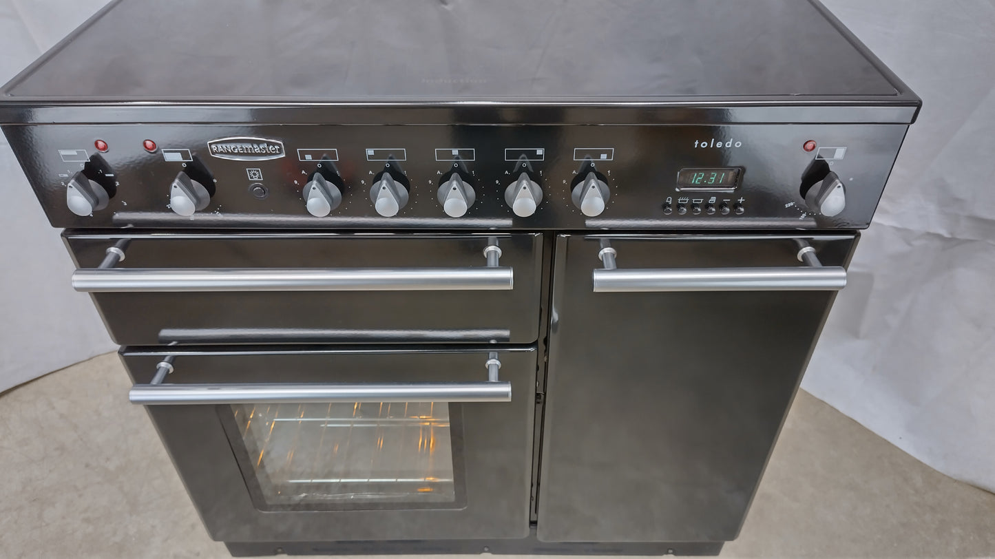 Rangemaster 90 cm Toledo Induction/Electric Range Cooker, Silver