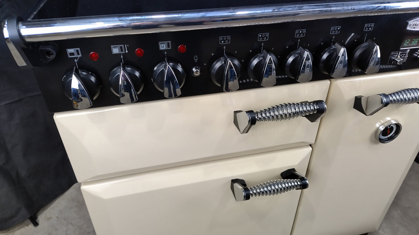 Rangemaster Elan 90 cm Induction/Electric Range Cooker, Cream