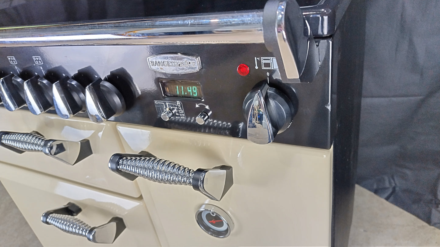Rangemaster Elan 90 cm Induction/Electric Range Cooker, Cream