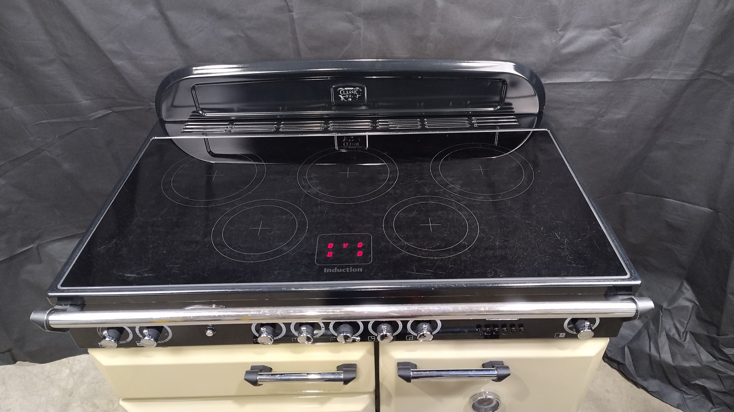 Rangemaster Classic 100 cm Induction/Electric Range Cooker, Cream