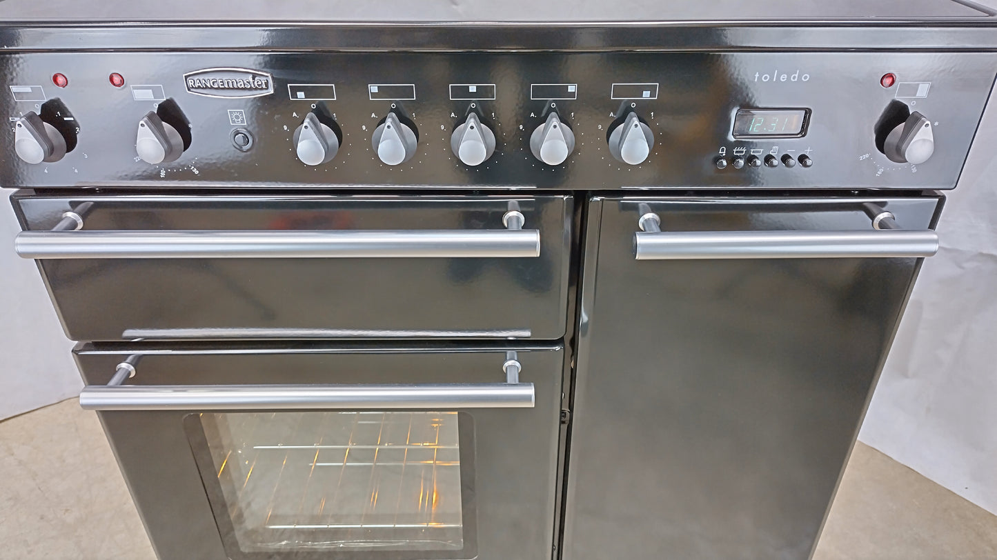 Rangemaster 90 cm Toledo Induction/Electric Range Cooker, Silver