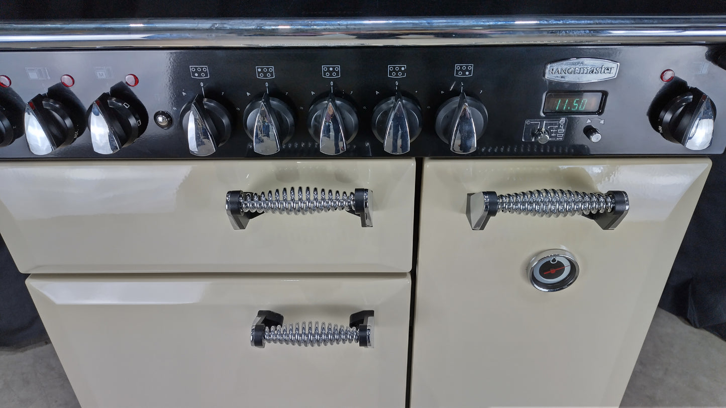 Rangemaster Elan 90 cm Induction/Electric Range Cooker, Cream