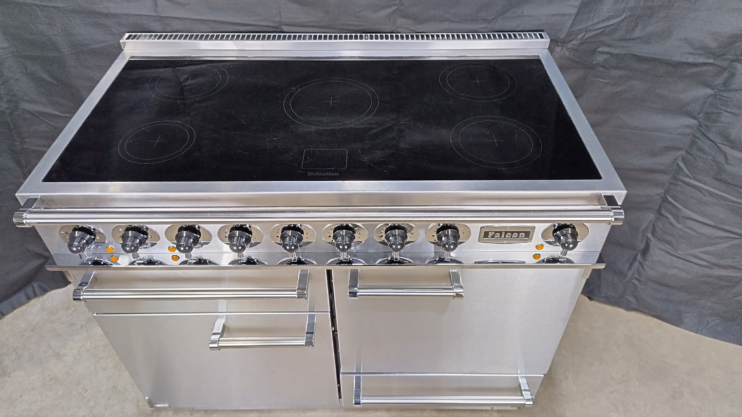 Falcon 1092 Deluxe Induction/Electric Range Cooker, Stainless steel/Chrome