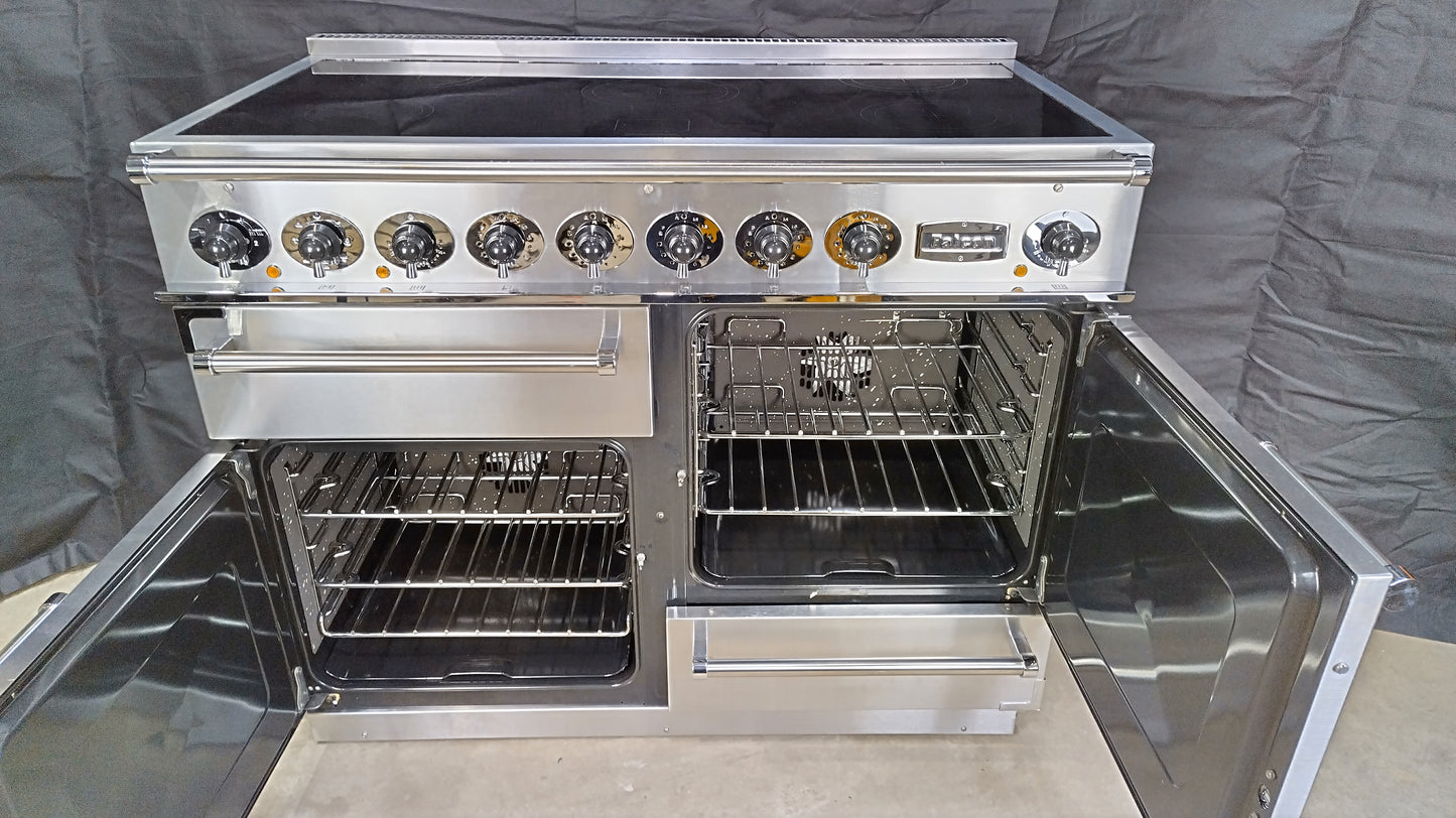 Falcon 1092 Deluxe Induction/Electric Range Cooker, Stainless steel/Chrome