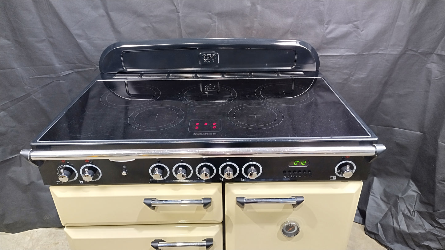Rangemaster Classic 100 cm Induction/Electric Range Cooker, Cream