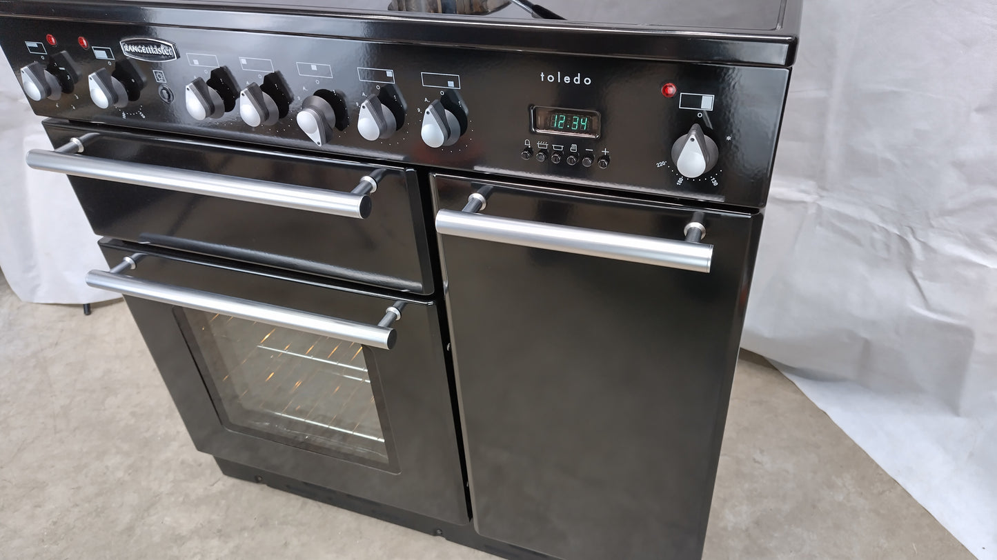 Rangemaster 90 cm Toledo Induction/Electric Range Cooker, Silver