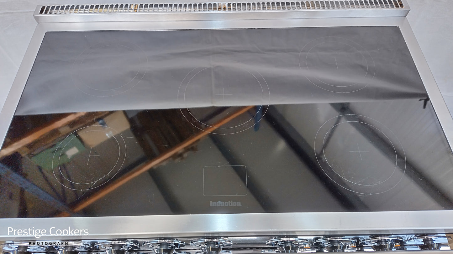 Falcon 1000 Deluxe Induction/Electric Range Cooker, Black/Chrome
