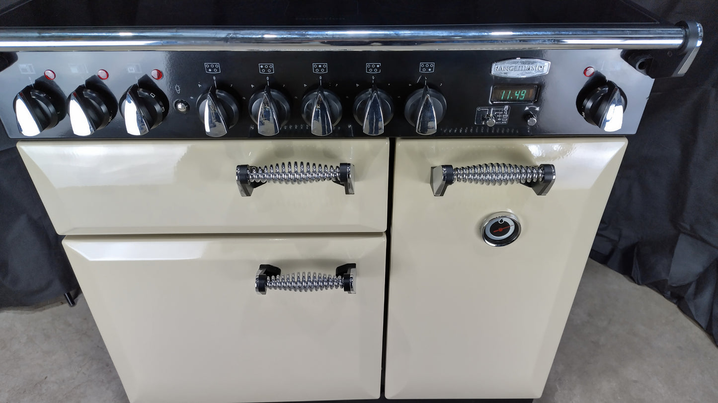 Rangemaster Elan 90 cm Induction/Electric Range Cooker, Cream