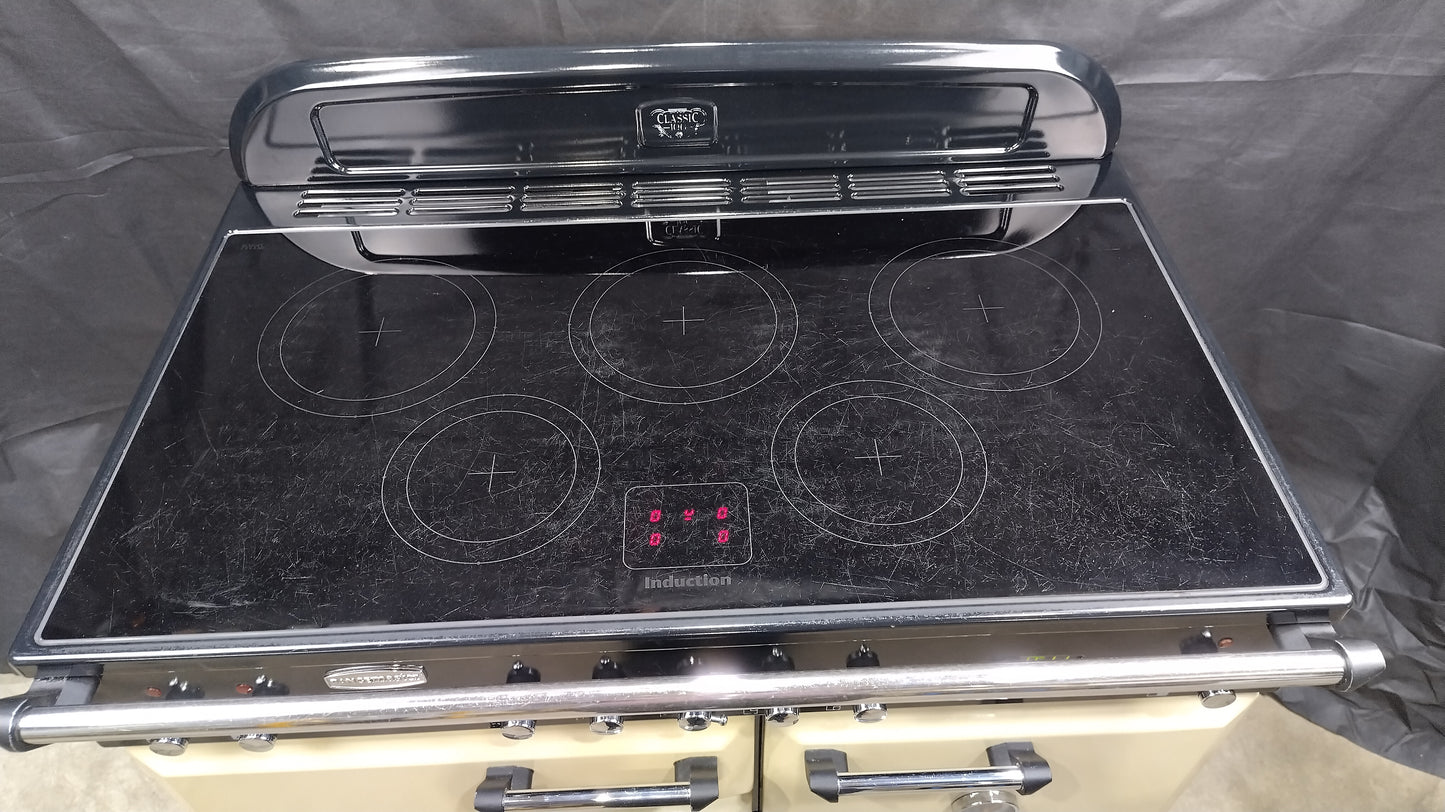 Rangemaster Classic 100 cm Induction/Electric Range Cooker, Cream
