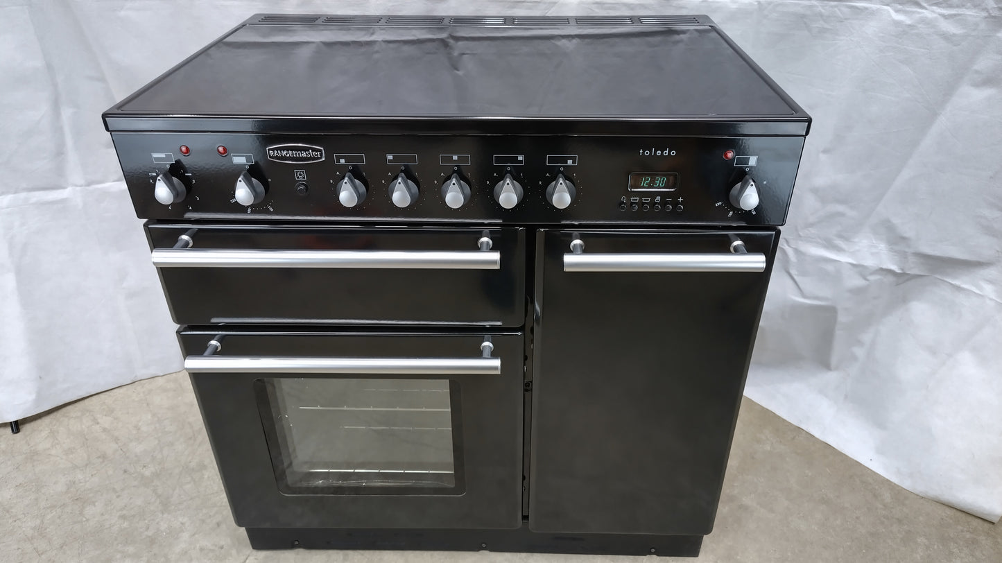 Rangemaster 90 cm Toledo Induction/Electric Range Cooker, Silver
