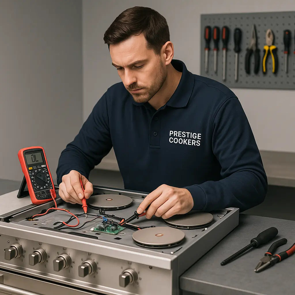 PCB board testing and diagnostics for cooker repair service in the UK