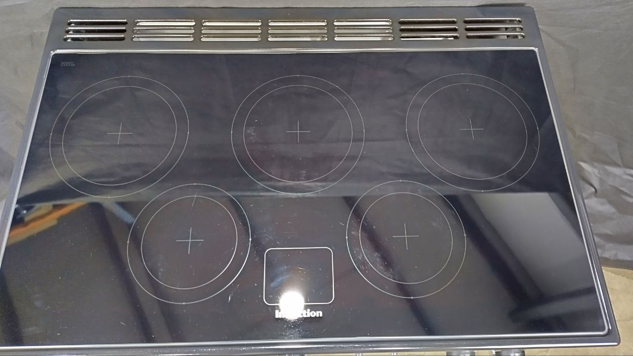 Rangemaster Professional+ FX 90 Induction/Electric Range Cooker, Stainless steel