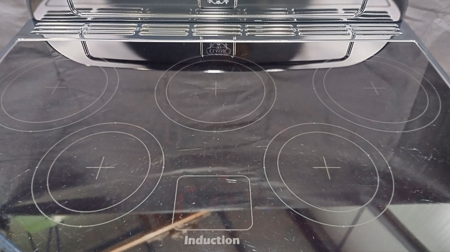 Rangemaster Classic Deluxe 90 cm Induction/Electric Range Cooker, Cream