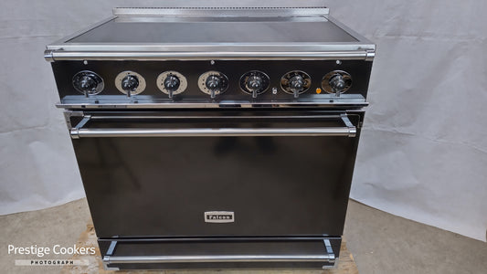 Falcon 900S Induction/Electric Range Cooker, Black/Chrome