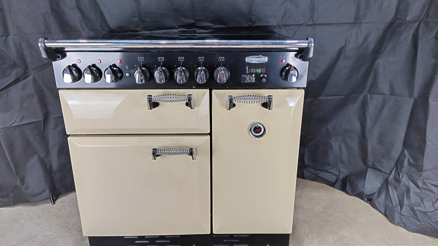Rangemaster Elan 90 cm Induction/Electric Range Cooker, Cream