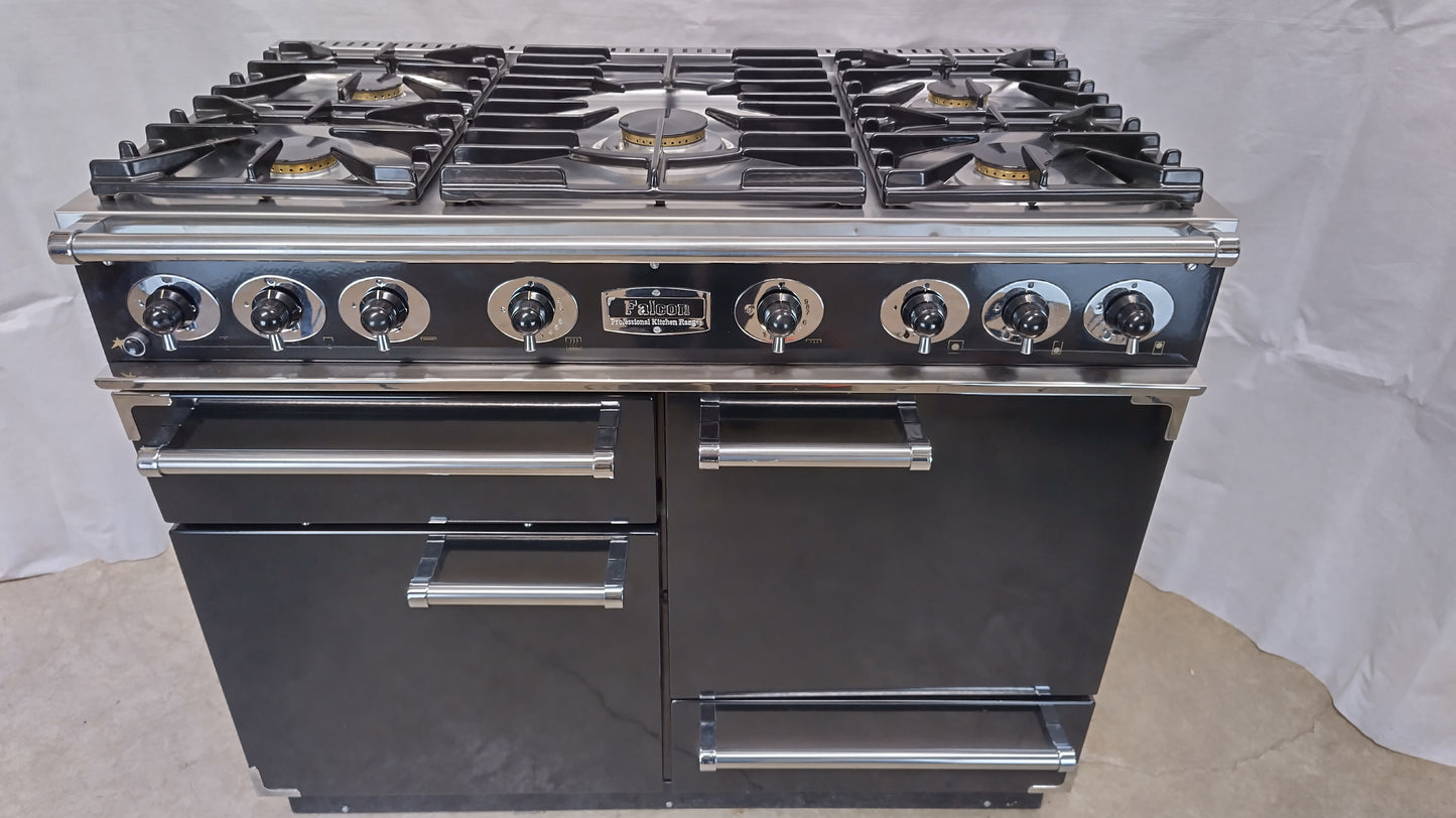 Falcon 1092 110 cm Full Gas Range Cooker, Black