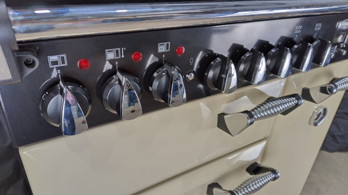 Rangemaster Elan 90 cm Induction/Electric Range Cooker, Cream