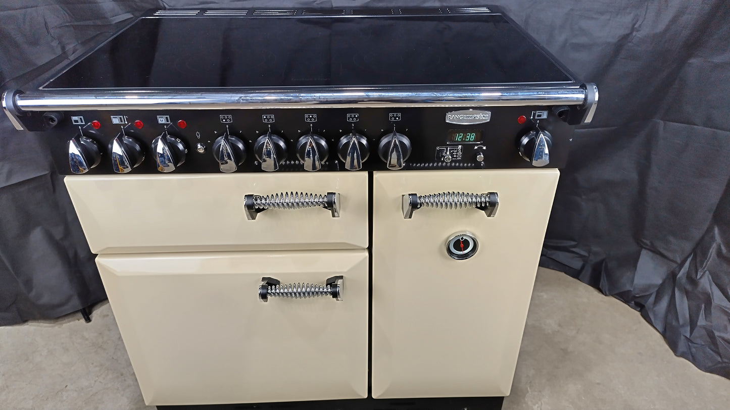 Rangemaster Elan 90 cm Induction/Electric Range Cooker, Cream