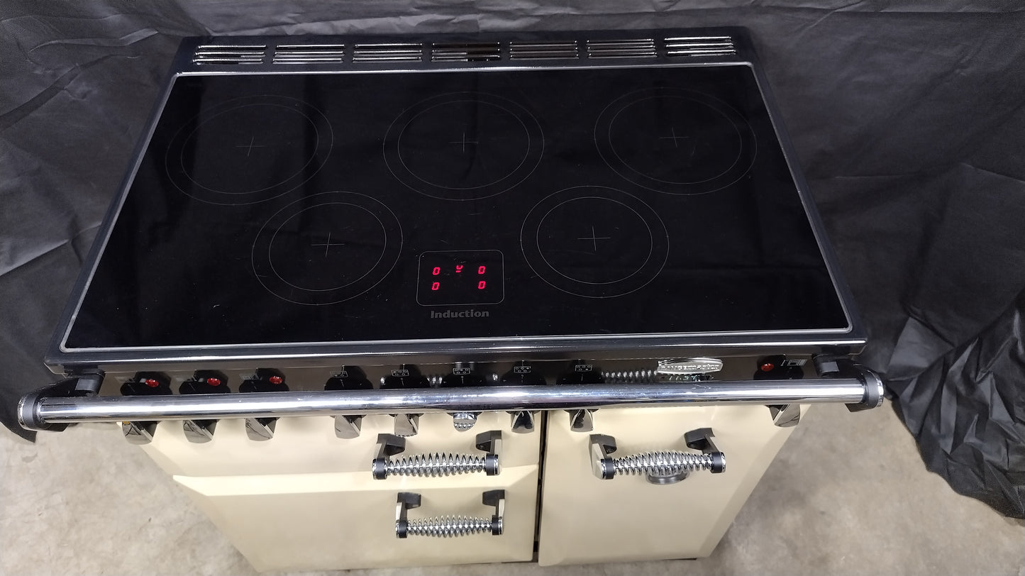 Rangemaster Elan 90 cm Induction/Electric Range Cooker, Cream