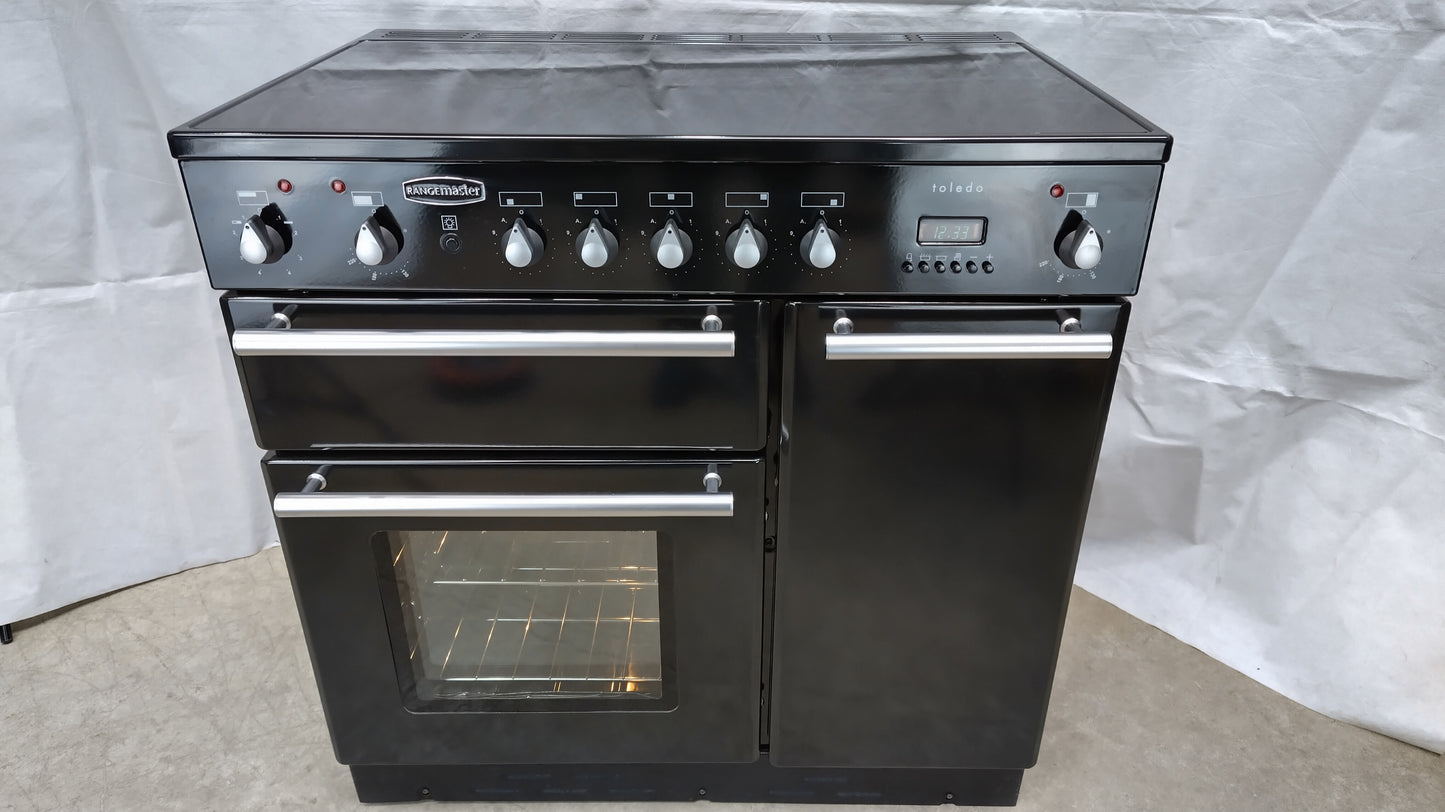 Rangemaster 90 cm Toledo Induction/Electric Range Cooker, Silver