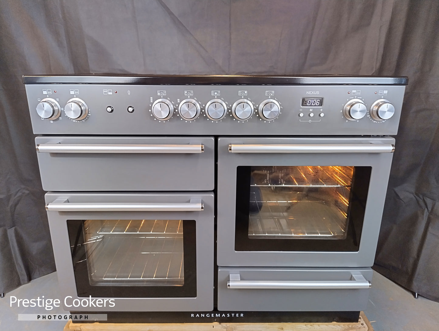 Rangemaster Nexus 110cm Induction Range Cooker – Slate – Electric Ovens