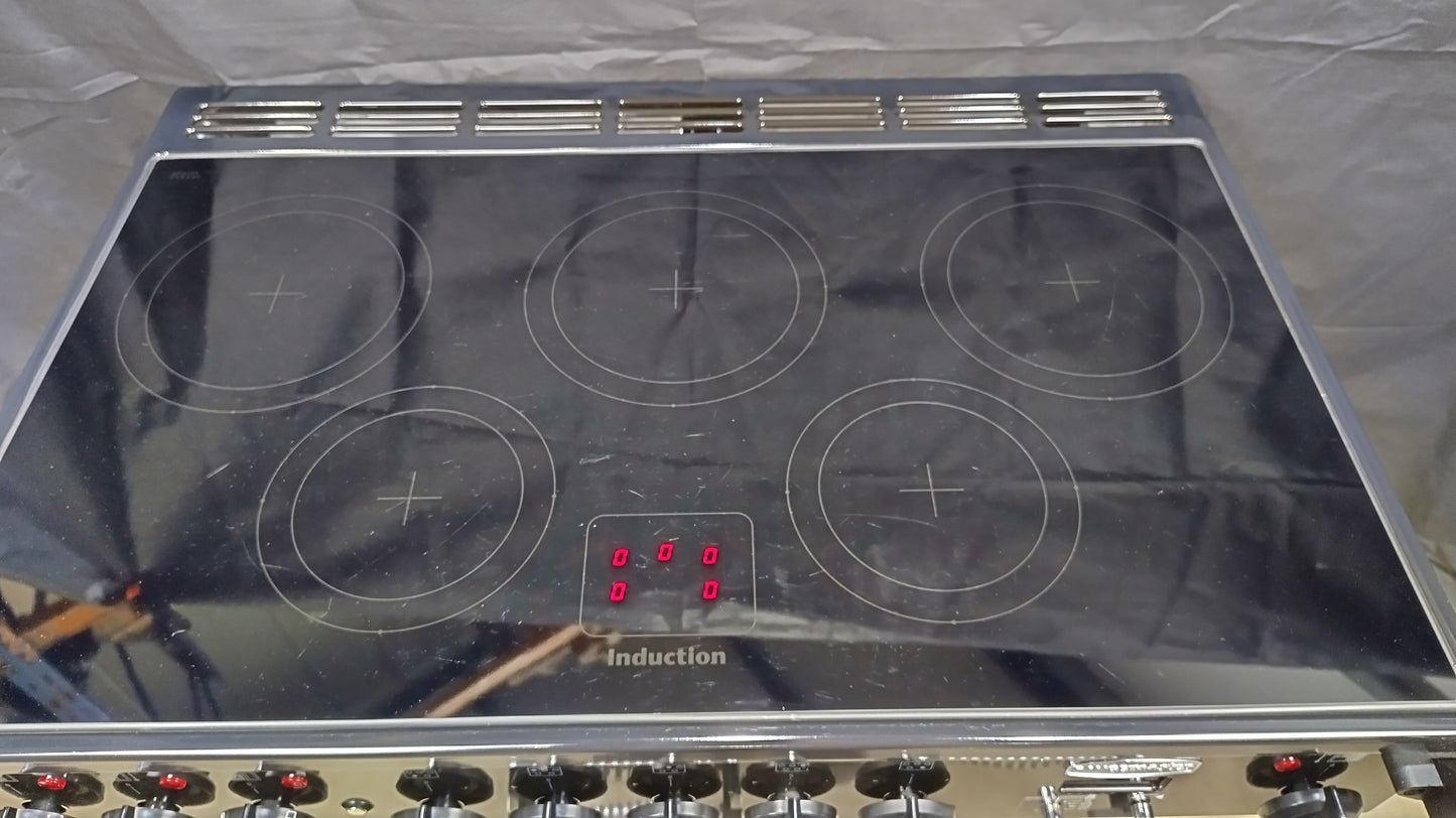 Rangemaster Elan 90 cm Induction/Electric Range Cooker, Cream