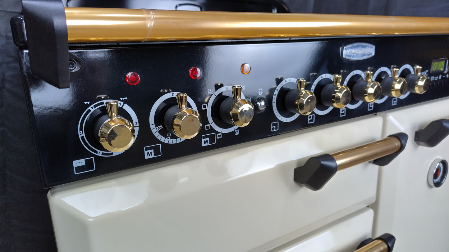 Rangemaster Classic Deluxe 90 cm Induction/Electric Range Cooker, Cream