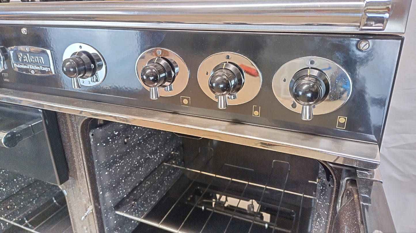 Falcon 1092 110 cm Full Gas Range Cooker, Black