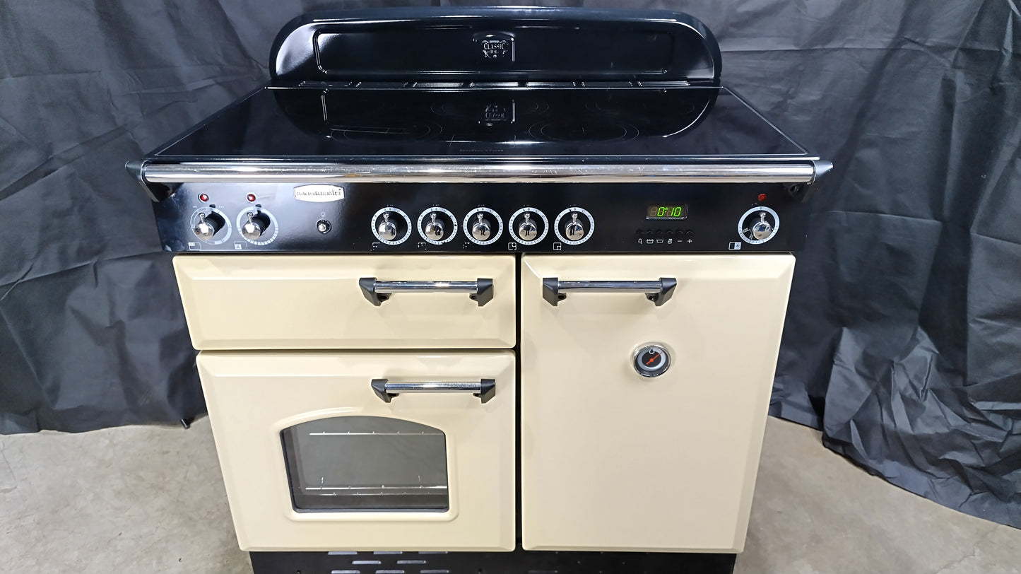 Rangemaster Classic 100 cm Induction/Electric Range Cooker, Cream