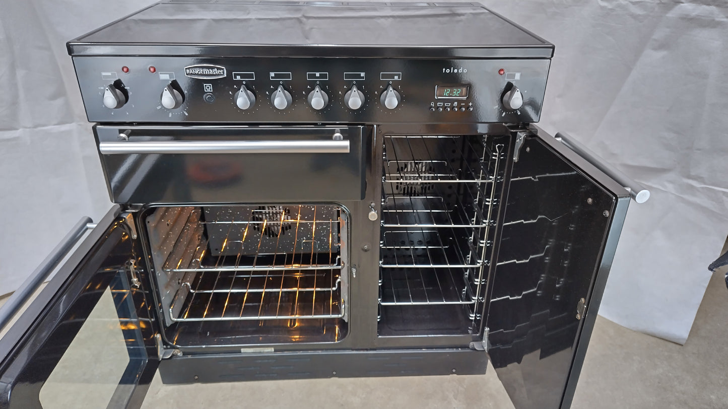 Rangemaster 90 cm Toledo Induction/Electric Range Cooker, Silver