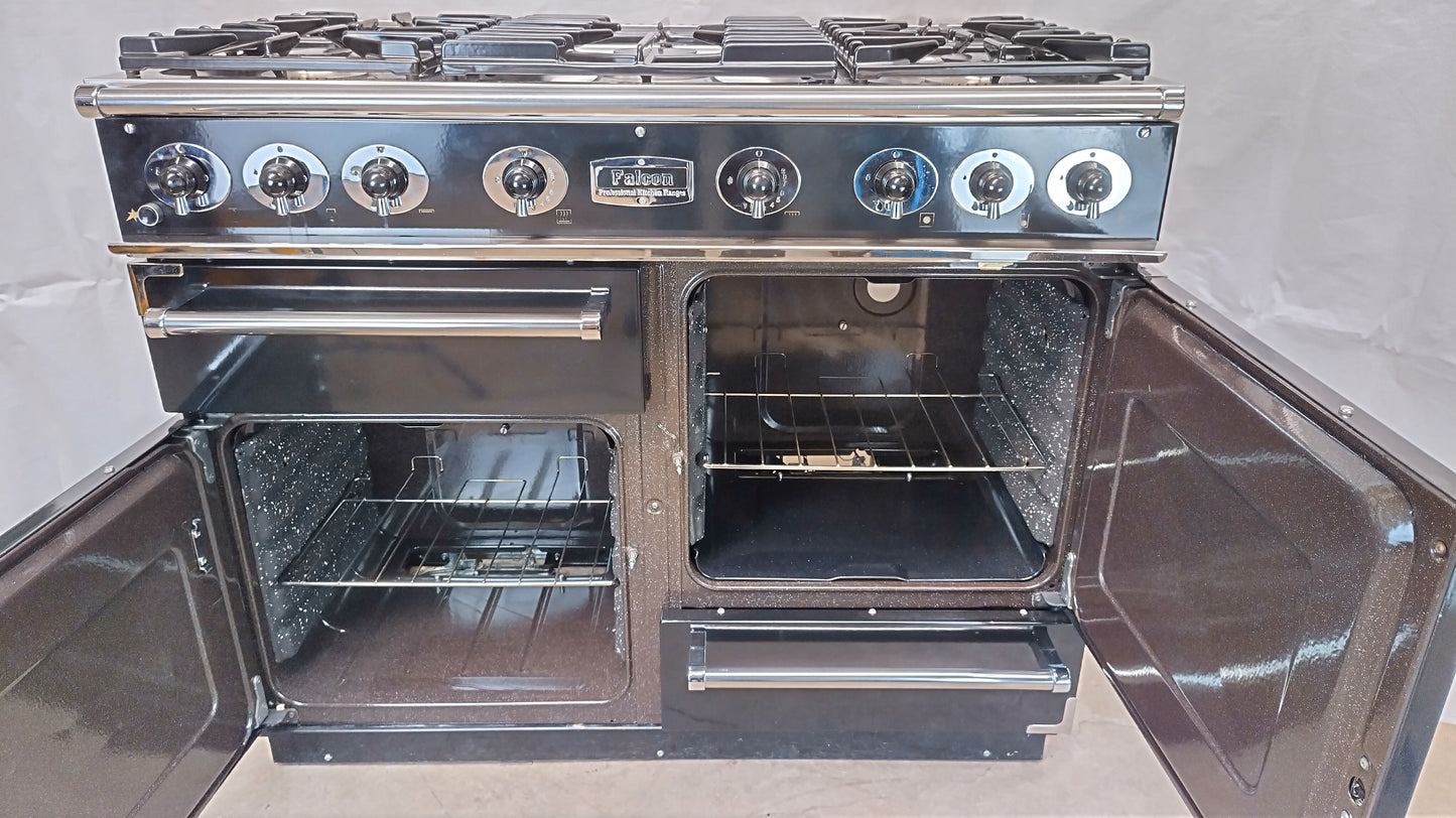 Falcon 1092 110 cm Full Gas Range Cooker, Black