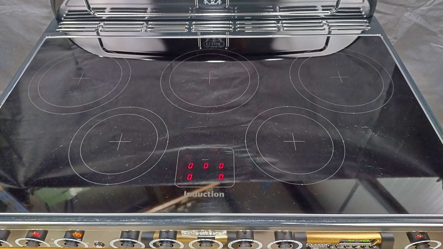 Rangemaster Classic Deluxe 90 cm Induction/Electric Range Cooker, Cream