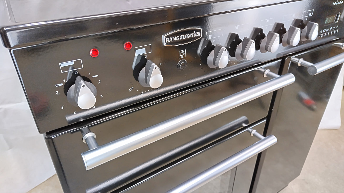 Rangemaster 90 cm Toledo Induction/Electric Range Cooker, Silver