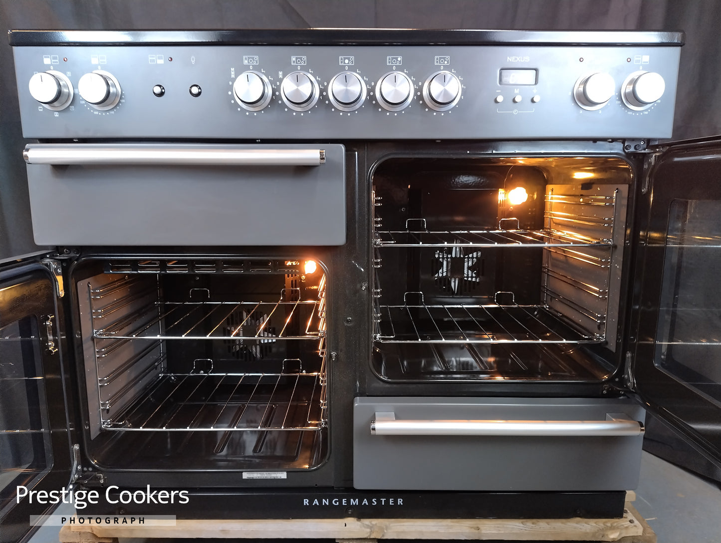Rangemaster Nexus 110cm Induction Range Cooker – Slate – Electric Ovens