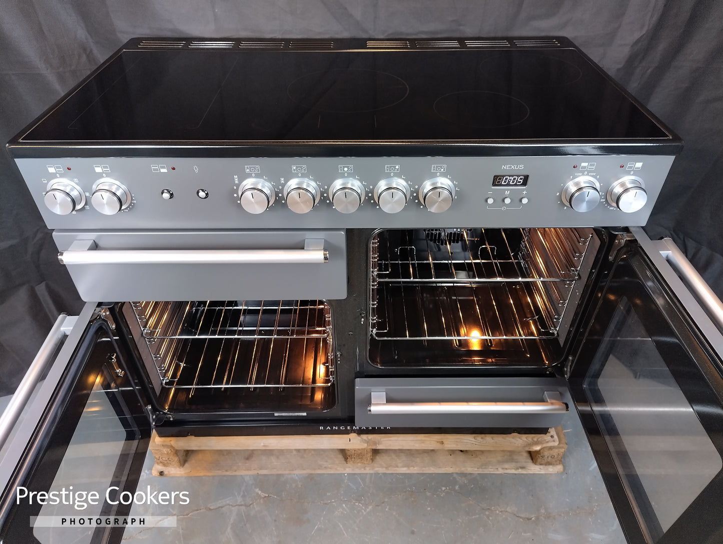 Rangemaster Nexus 110cm Induction Range Cooker – Slate – Electric Ovens