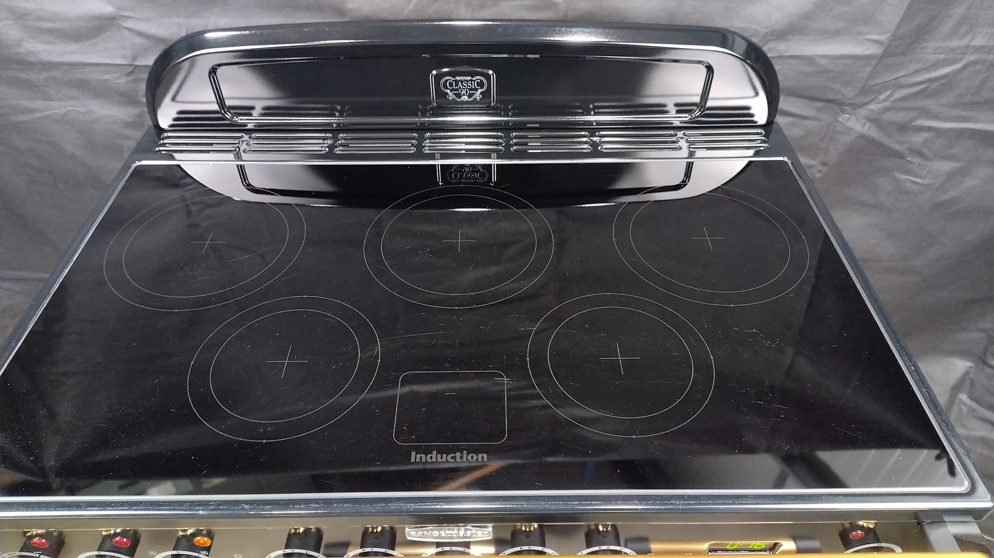 Rangemaster Classic Deluxe 90 cm Induction/Electric Range Cooker, Cream