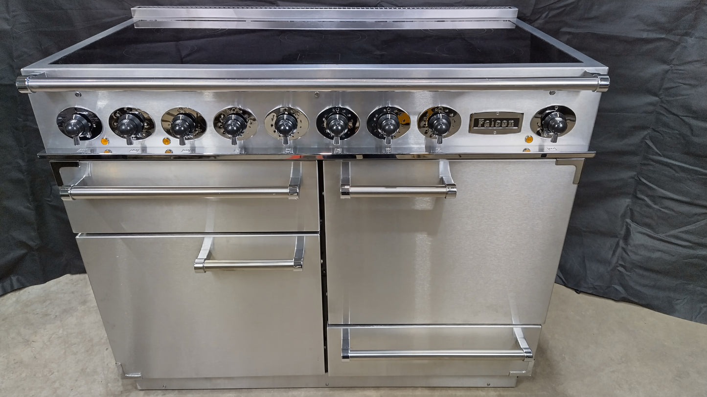 Falcon 1092 Deluxe Induction/Electric Range Cooker, Stainless steel/Chrome