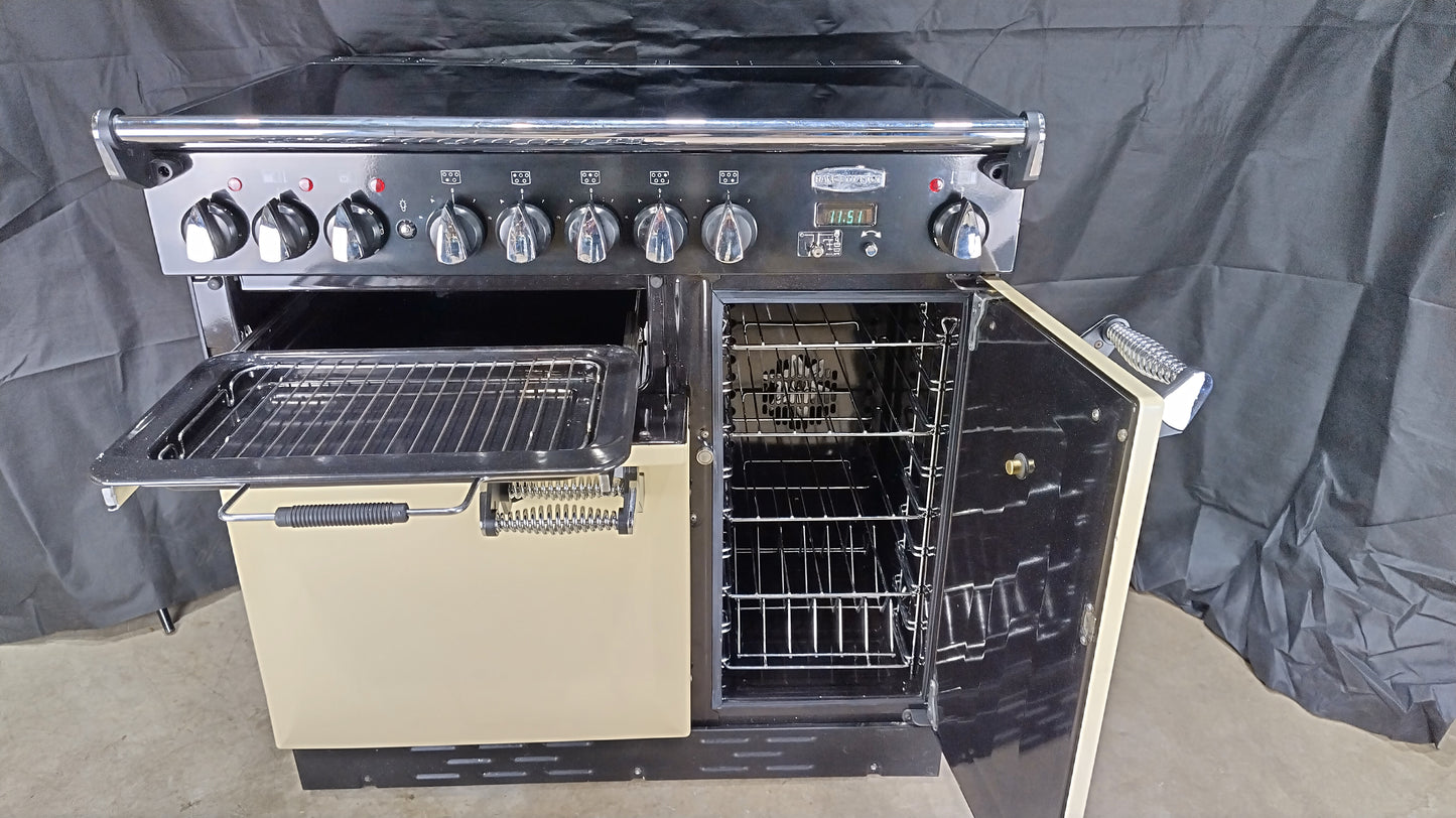 Rangemaster Elan 90 cm Induction/Electric Range Cooker, Cream