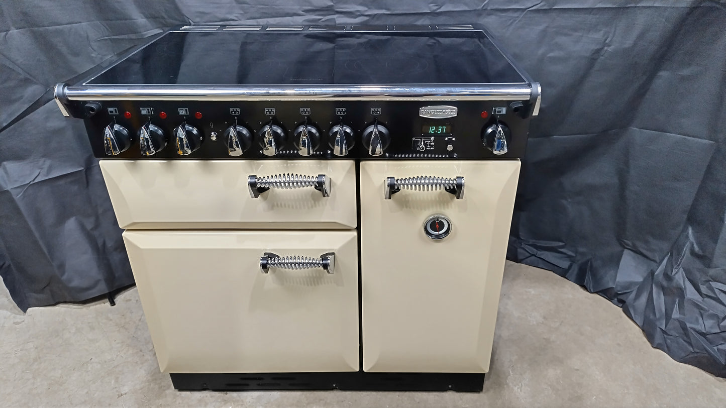 Rangemaster Elan 90 cm Induction/Electric Range Cooker, Cream