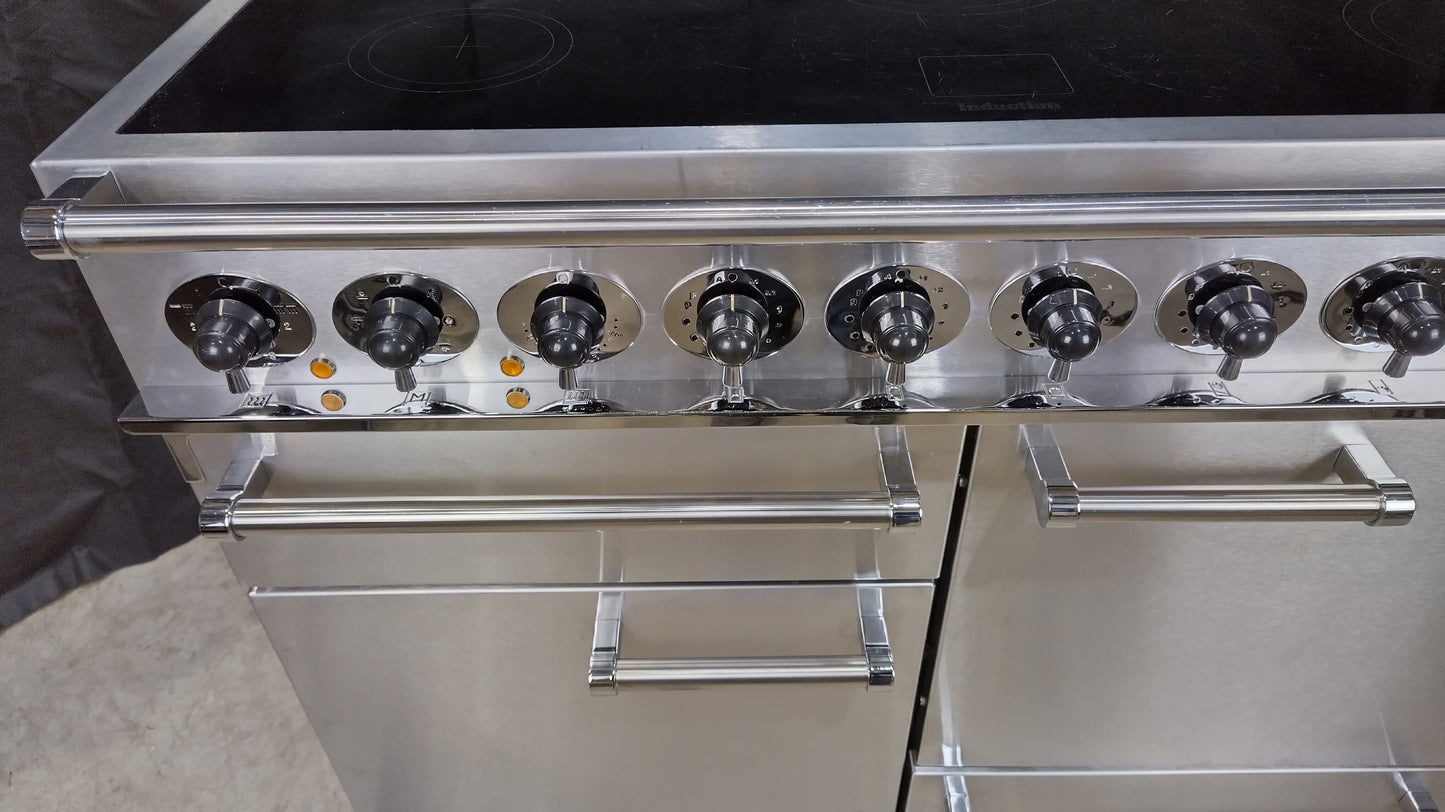 Falcon 1092 Deluxe Induction/Electric Range Cooker, Stainless steel/Chrome