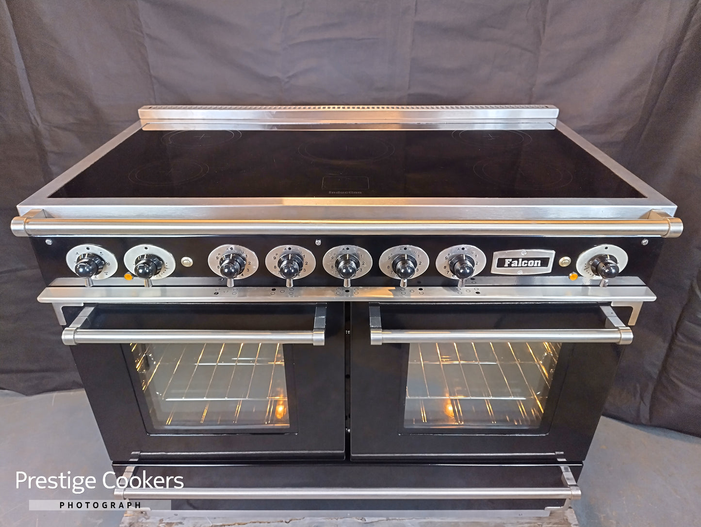 Falcon Continental Induction Range Cooker – Black | Refurbished & Fully Tested