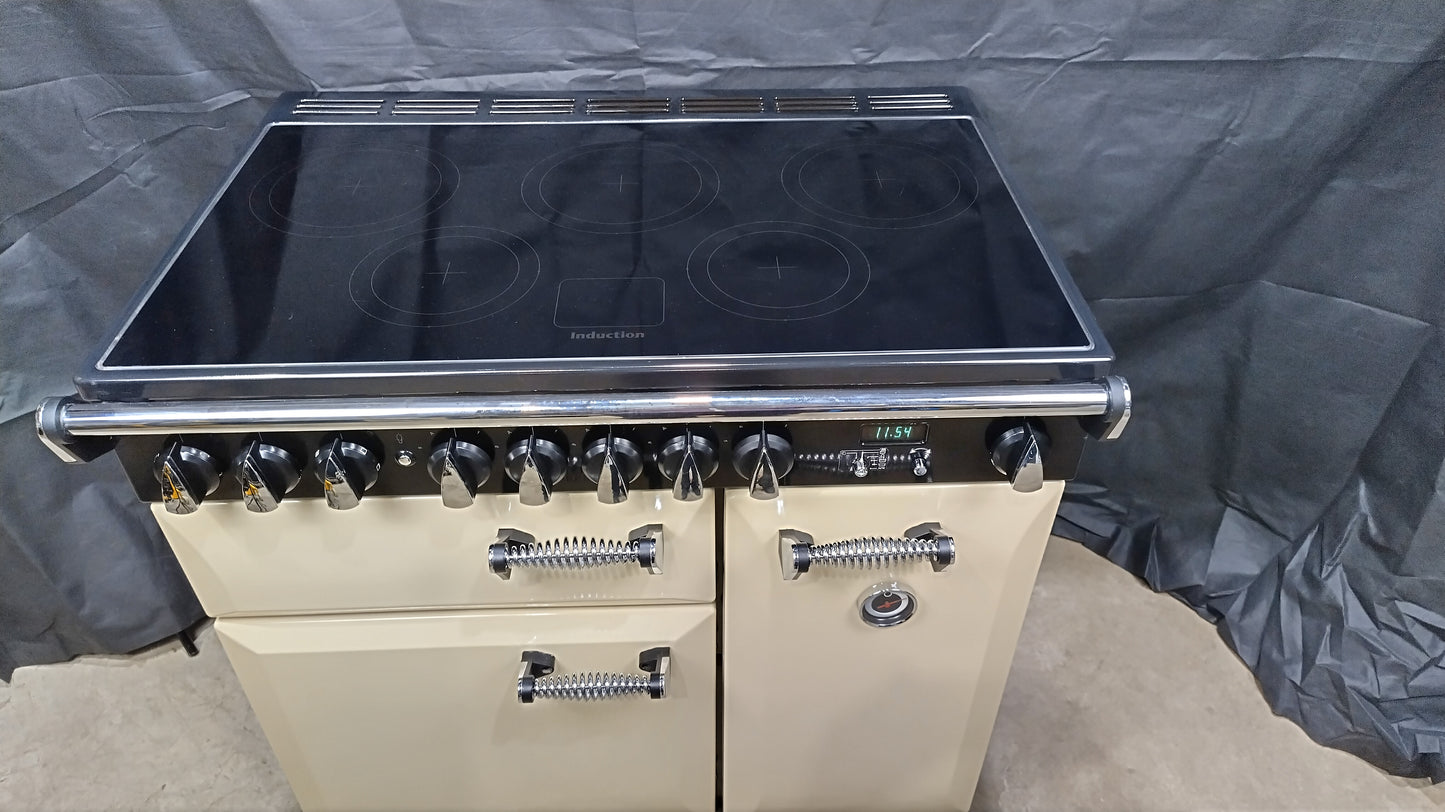 Rangemaster Elan 90 cm Induction/Electric Range Cooker, Cream