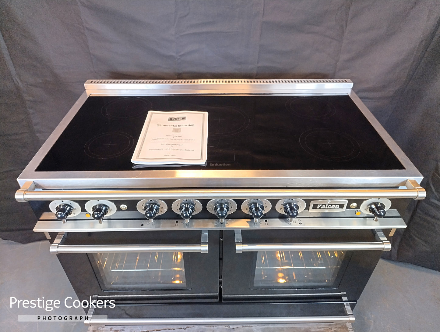 Falcon Continental Induction Range Cooker – Black | Refurbished & Fully Tested