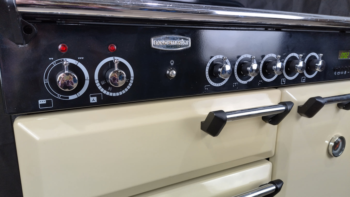 Rangemaster Classic 100 cm Induction/Electric Range Cooker, Cream