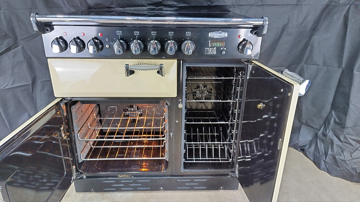 Rangemaster Elan 90 cm Induction/Electric Range Cooker, Cream