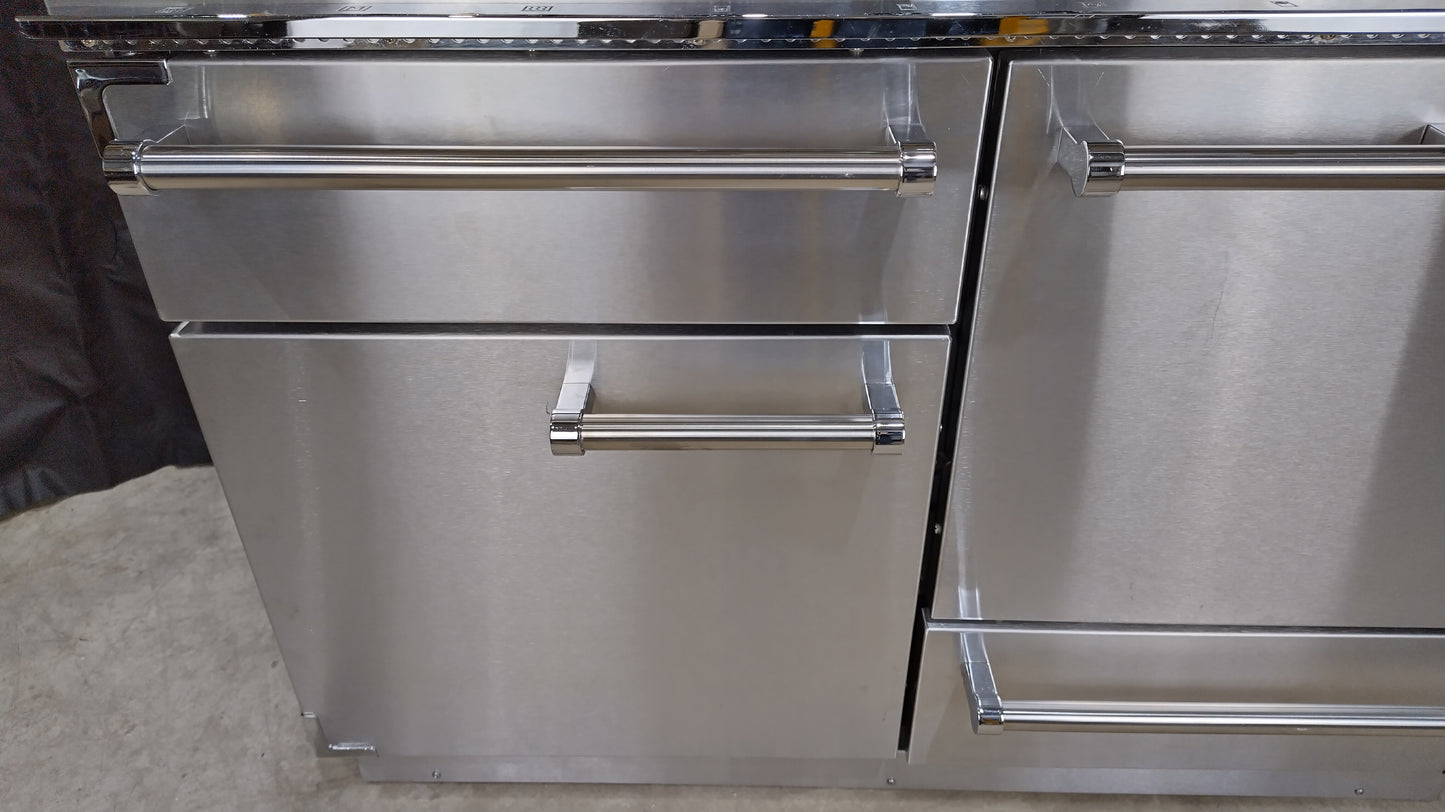 Falcon 1092 Deluxe Induction/Electric Range Cooker, Stainless steel/Chrome